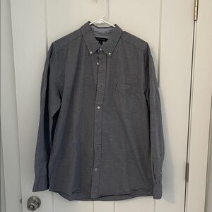 Tommy Hilfiger Men's Dark Gray Button-Down Shirt